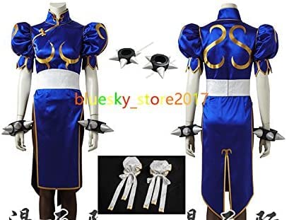 春麗　コスプレ衣裳　Lサイズ Amazon | 花筏cosplay会社 ストリートファイターV 春麗